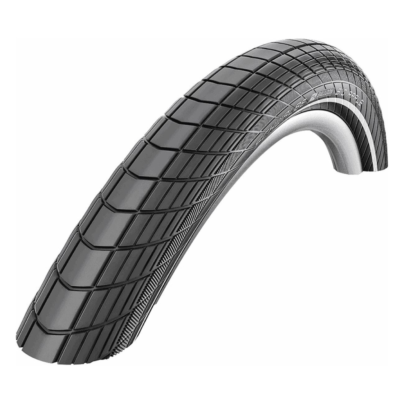 Big Apple HS430 Tire 18x2.00 Black Reflex Hard for City Trekking - 1