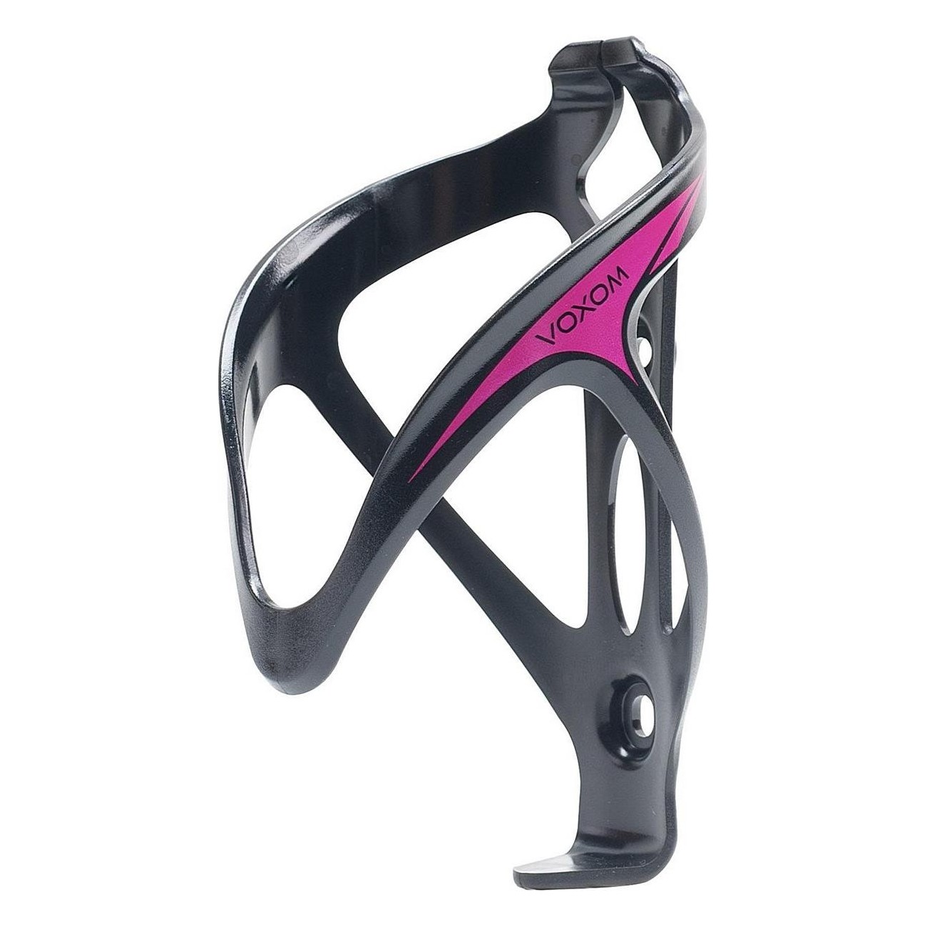 Voxom FH5 Bottle Holder in Durable Plastic, Black and Magenta, 28g - 1