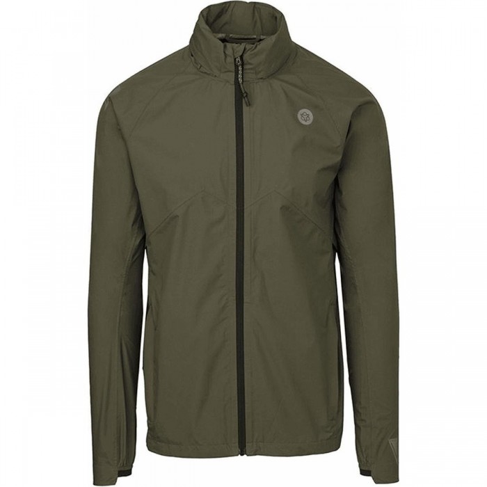 Chaqueta Rain Venture Unisex Verde Militar con Capucha, Talla M, Impermeable - 1