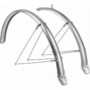 Mudguards Condorino 28x36mm Silber mit Schnellmontagesystem MVTEK - Paar - 1