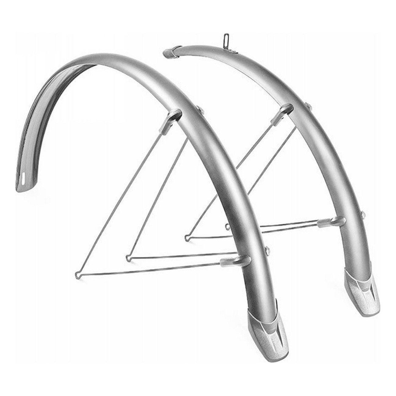 Mudguards Condorino 28x36mm Silber mit Schnellmontagesystem MVTEK - Paar - 1