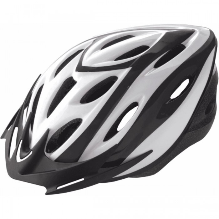 Rider Out-Mould Helm Weiß/Schwarz Größe L 58-61cm für MTB und Straßenrad - 1