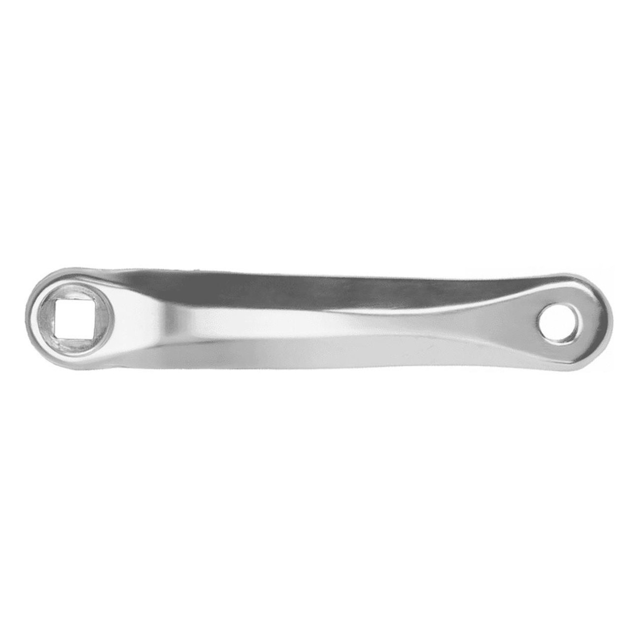 Manivelle Gauche 170mm en Aluminium pour Axe Carré - Couleur Argent - 1