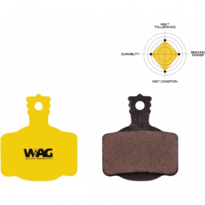 Organic Brake Pads for Magura MT4/MT8 Compatible with MT Sport, MT2, MT6, MT8 - 1