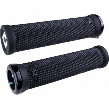 Impugnature Odi Grips Ruffian V2.1 Lock-On Nero con Morsetti Neri, 135mm, per BMX e MTB - 1 - Manopole - 0711484194818