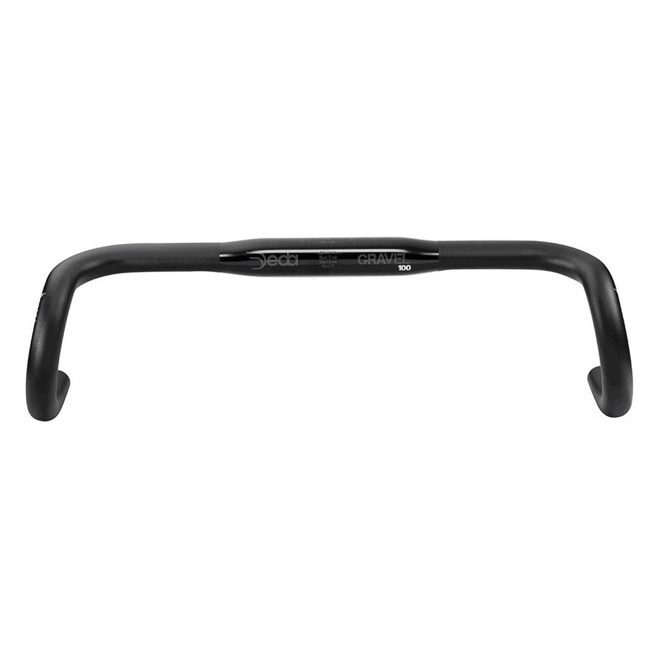 DEDA Road Gravel100 Aluminum Handlebar, 31.7mm x 420mm, for Road and Gravel - 1