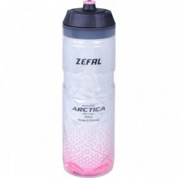 750ml Gray-Pink Thermal Bottle with Modern Design and Metallic PET Covering - 1