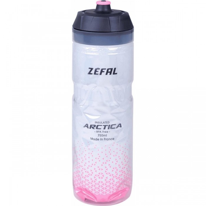 750ml Gray-Pink Thermal Bottle with Modern Design and Metallic PET Covering - 1