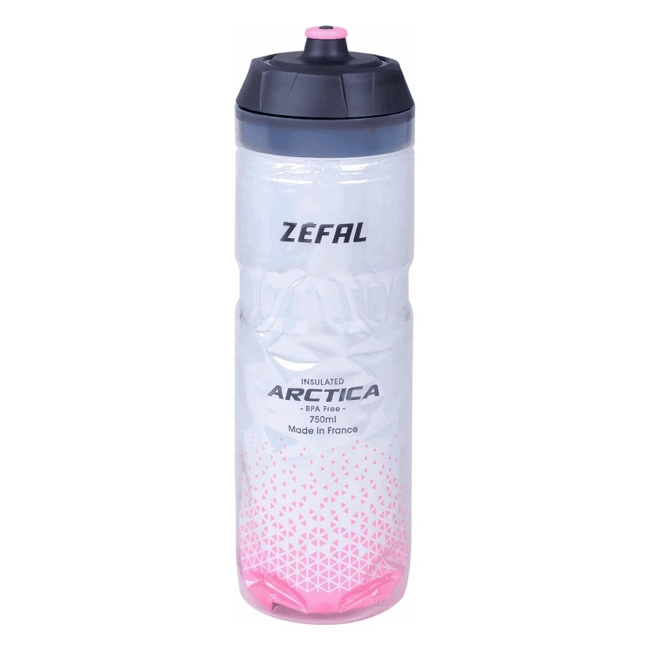 Bouteille Isotherme 750ml Gris-Rose avec Design Moderne et Revêtement Métallique - 1