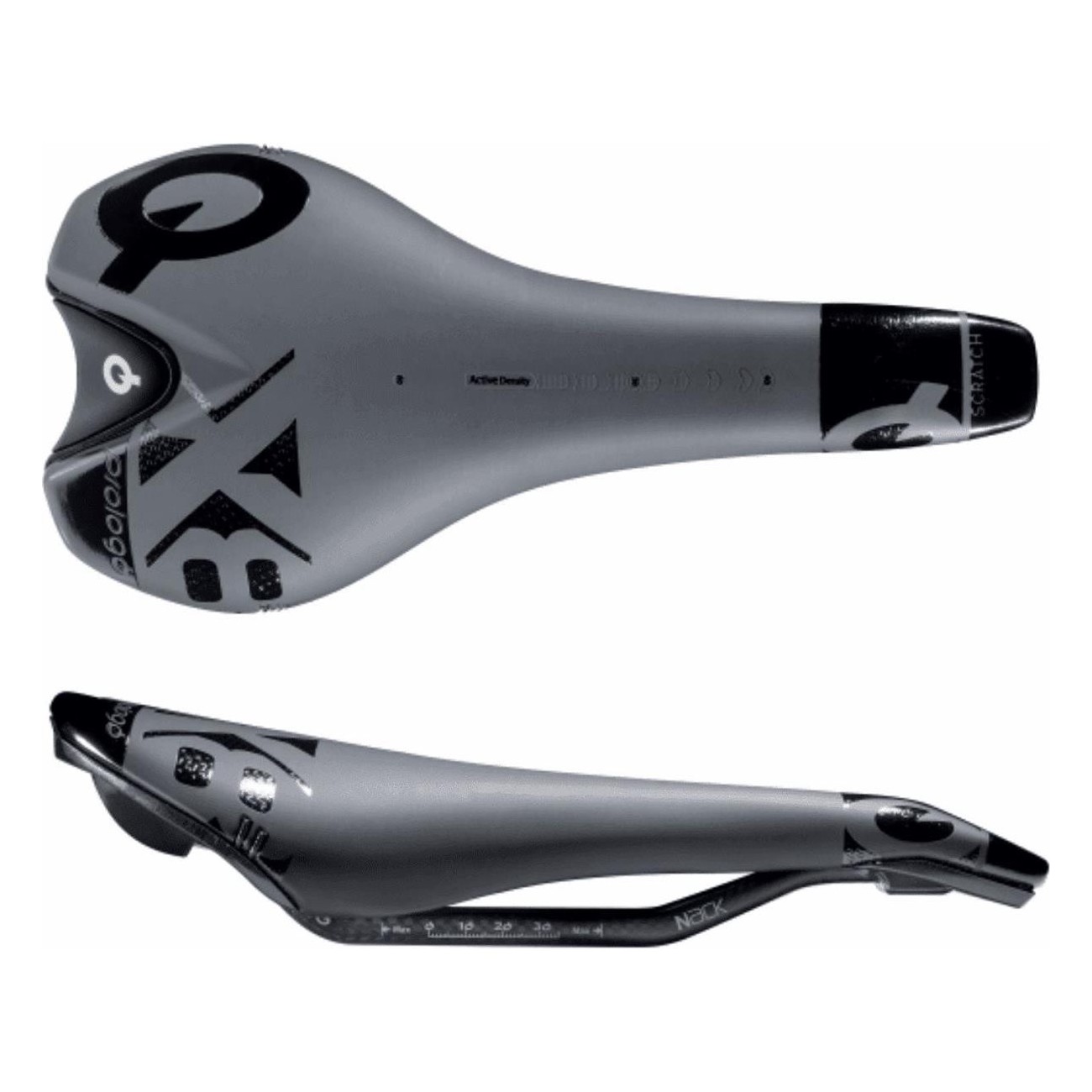 Unisex MTB Saddle Scratch X8 T2.0 Black 280x135 mm - Comfort & Off-Road Performance - 1