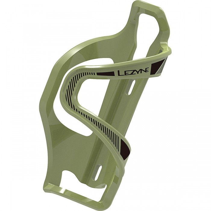 Portabotellas Lezyne Flow Cage SL-L Verde Army, Carga Lateral Optimizada - 1