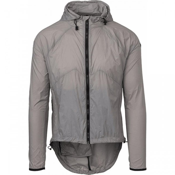 Chaqueta Unisex Antiviento Wind Hooded Venture Gris XL con Bolsillos AGU - 1