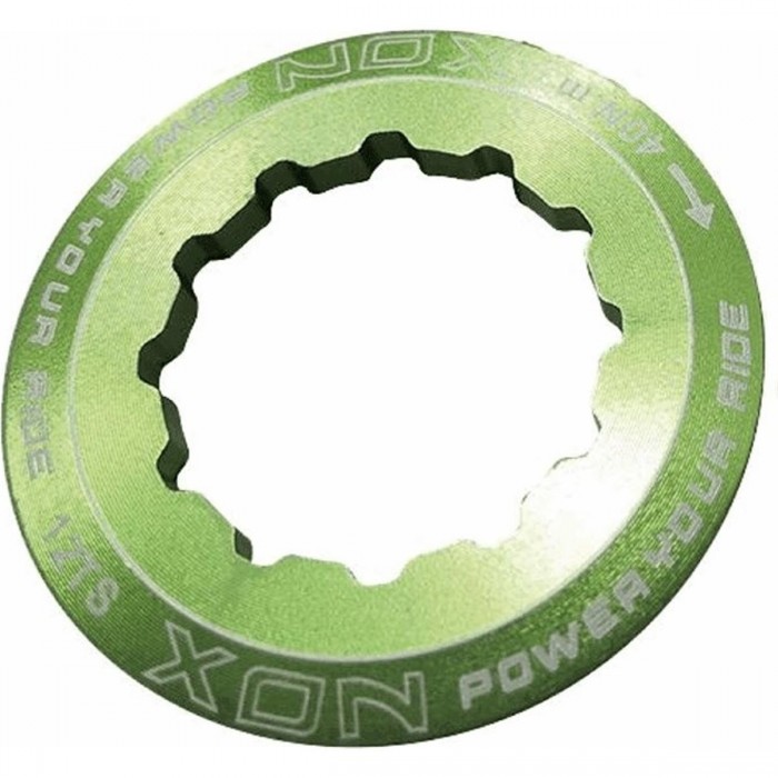 Bague de fermeture cassette 12 dents en aluminium CNC vert - XON - 1