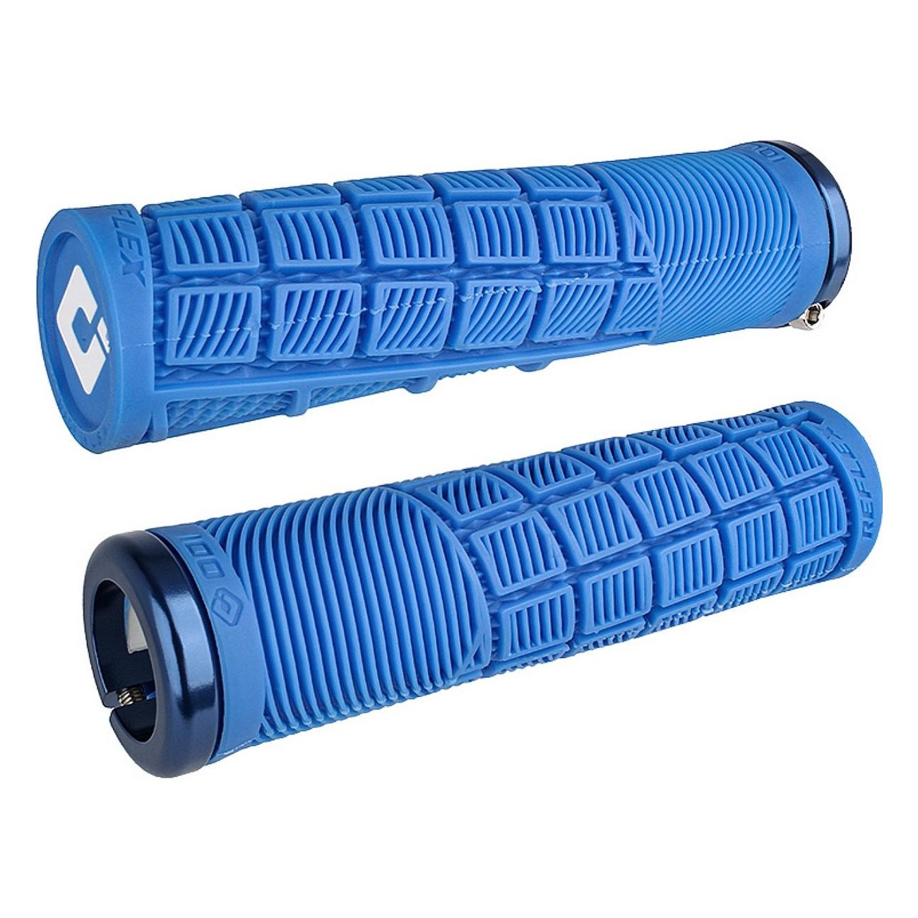 Impugnature Odi Grips Reflex V2.1 Lock-On Blu 135 mm con Morsetti - 1 - Manopole - 0711484195099