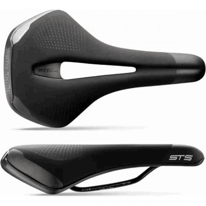 ST5 Gel Flow Saddle Black 155x276mm - Comfort & Performance for Touring - 1