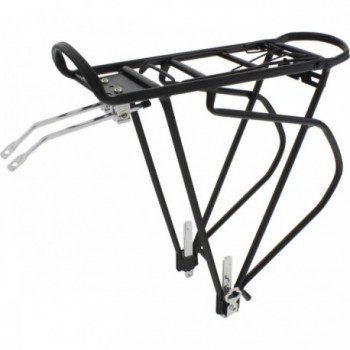 O-Stand Traveller AI Gepäckträger aus schwarzem Aluminium für 24-29 Zoll Fahrräder - 1