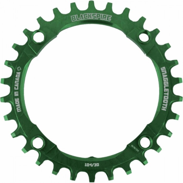 Corona MTB Snaggletooth 30T Verde 104BCD per 11/12 Velocità - Alluminio, Tecnologia Anticaduta - 1 - Corone e pignoni - 50602765