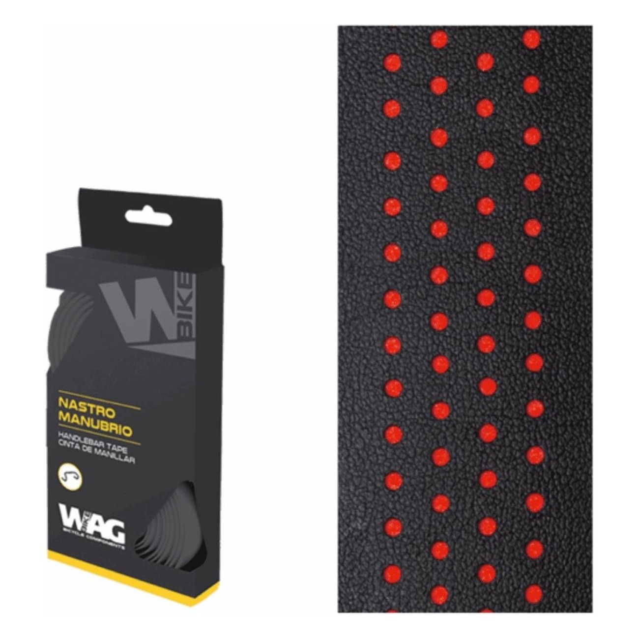 Double Black/Red Handlebar Tape 30mm with End Plugs - Customize Your Bike - 1