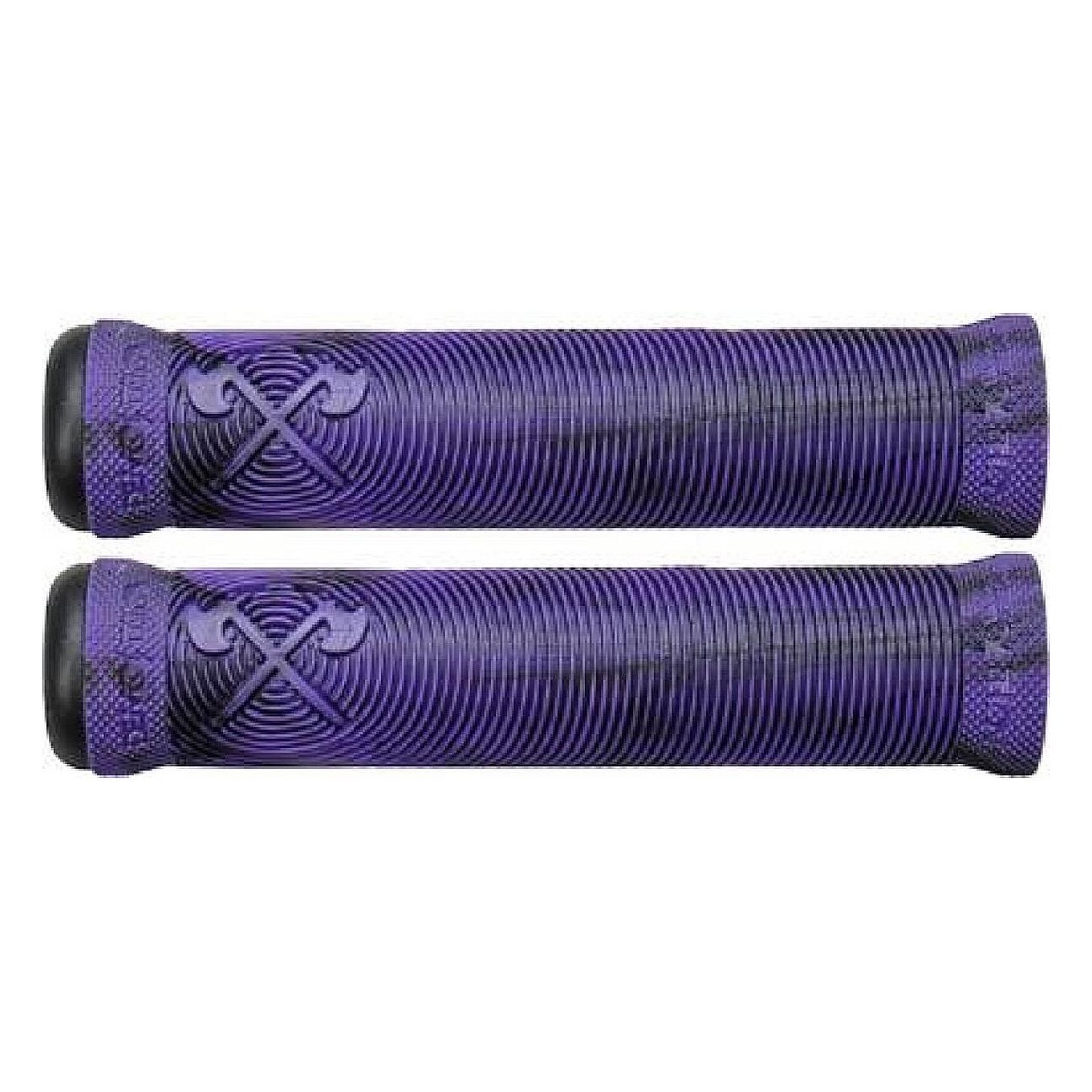 Black/Purple Flangeless Demolition Handles with Robust Functional Design - 1