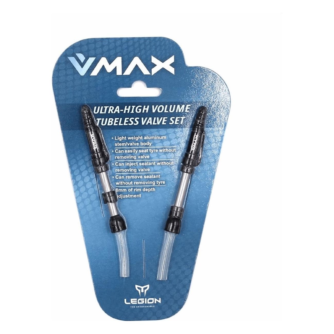 V-MAX Tubeless Valves Aluminum 29-37mm - Pack of 2 Pieces - 1