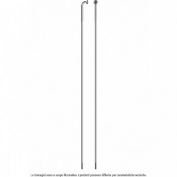 Sapim Strong Inox J-Bend Speichen 292mm Silber mit Messingnippeln 4 Stück - 1