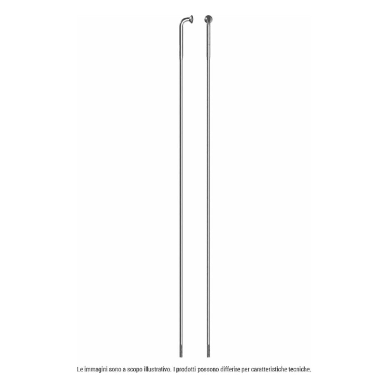 Sapim Strong Inox J-Bend Speichen 292mm Silber mit Messingnippeln 4 Stück - 1