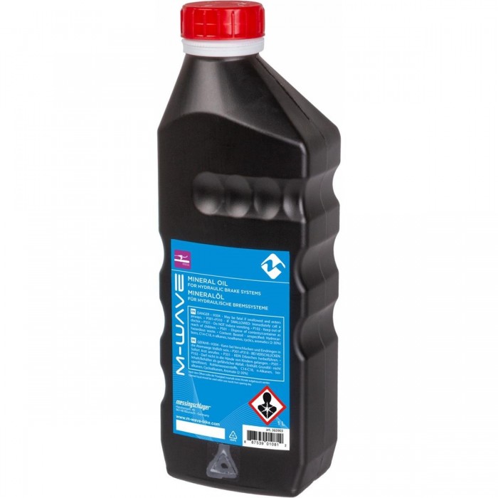 M-Wave Mineral Oil for Brakes 1L - Ideal for Hydraulic Bike Brake Systems - 1