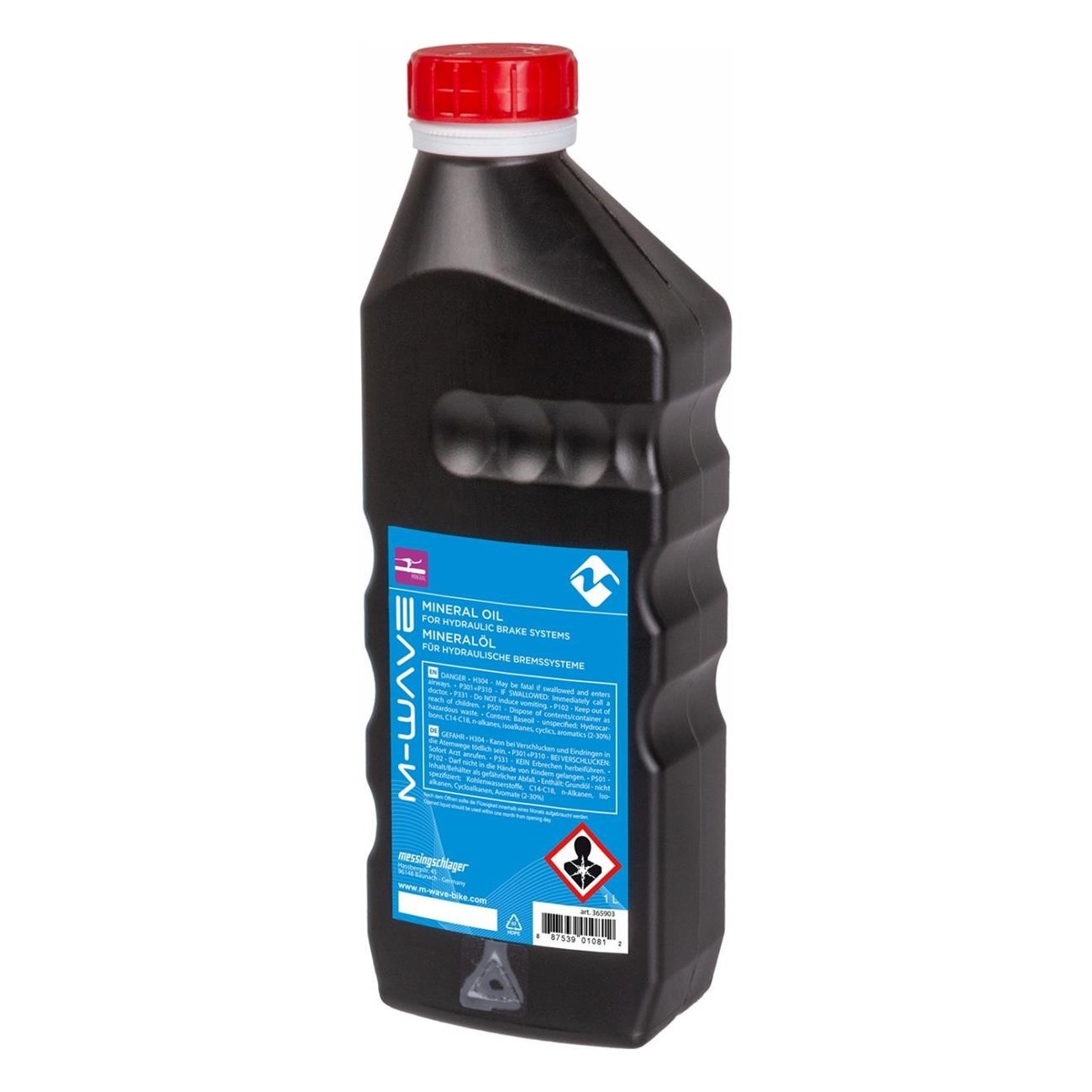 M-Wave Mineral Oil for Brakes 1L - Ideal for Hydraulic Bike Brake Systems - 1