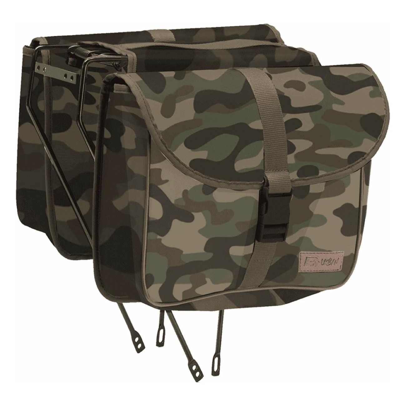 600D Polyester Camouflage Rear Saddle Bags 29x10x25 cm - 1