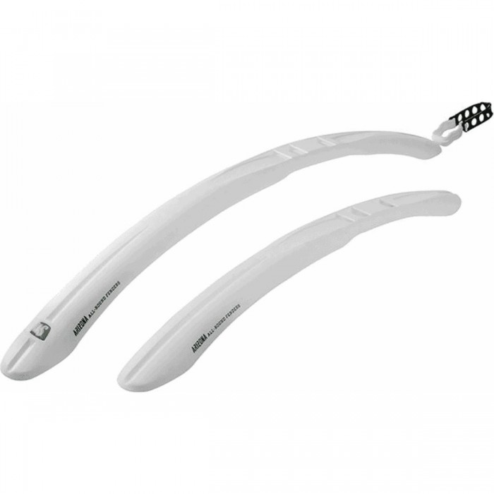 White Lasalle Arizona 26/28 Quick Release Plastic Mudguards for Bicycle - 1