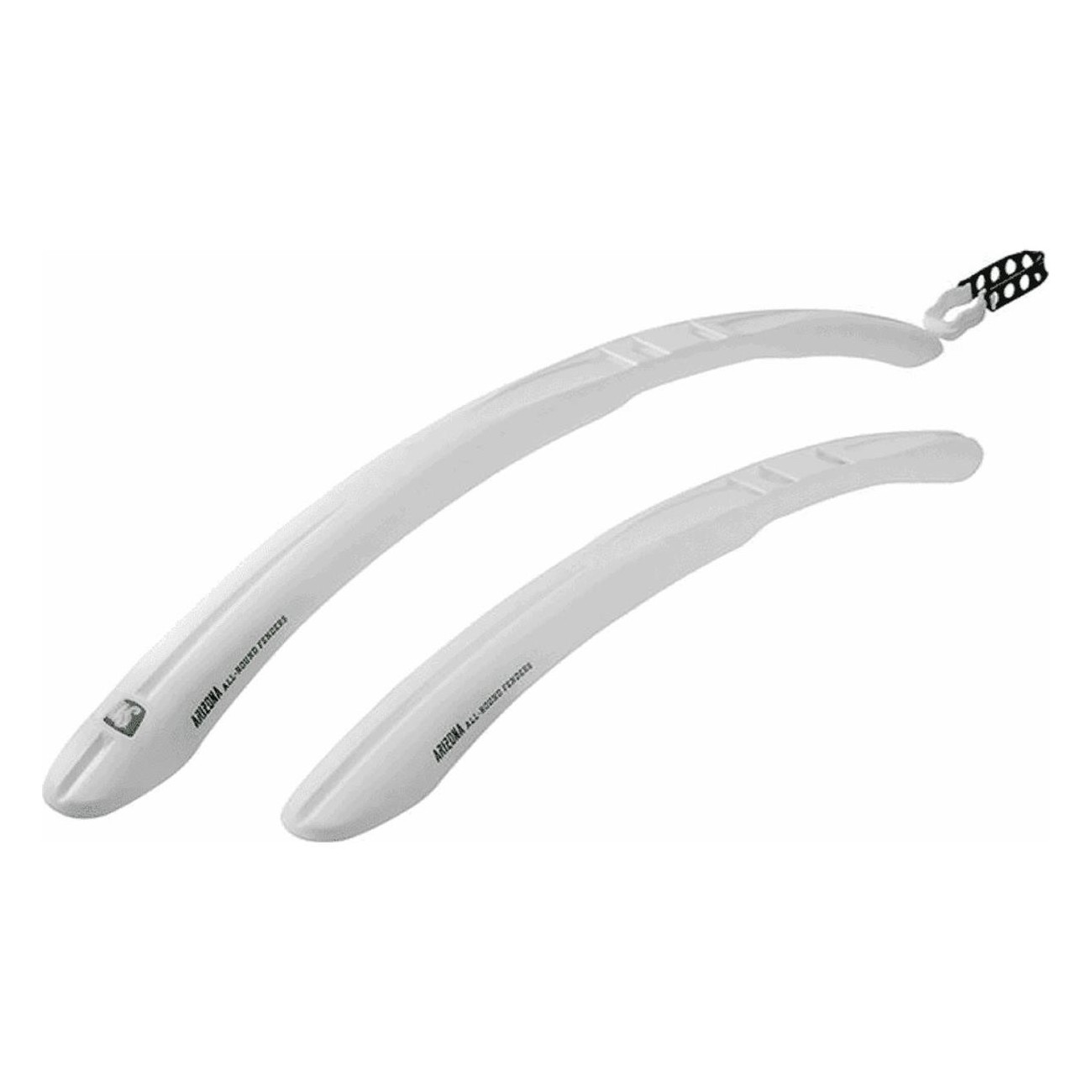 White Lasalle Arizona 26/28 Quick Release Plastic Mudguards for Bicycle - 1