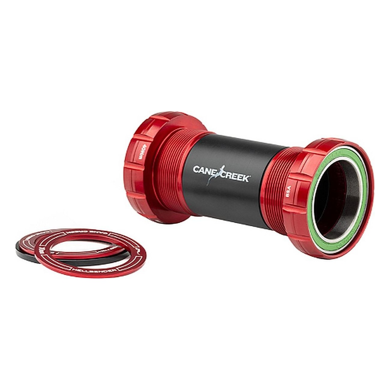 Mouvement Central VTT Hellbender 70 BSA Fileté Anglais DUB 28.9mm - Rouge - 1