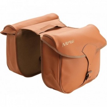 Borsa a Bisaccia Future in Cuoio Marrone 30x30x10 cm - Coppia MVTEK - 1 - Borse e bauletti - 8005586810595