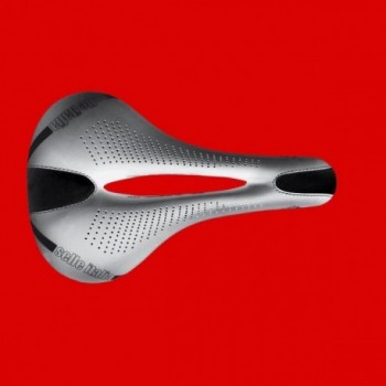 Selle Lady TM Gel Flow Blanche 135x262mm avec Rail en Manganèse, 300g - 1