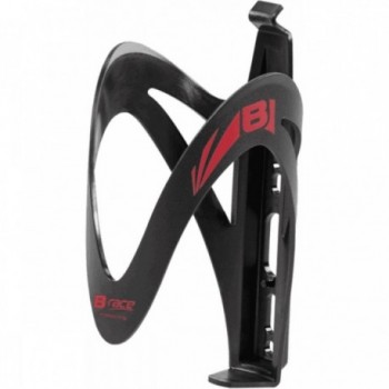 B-Hold Composite Nylon Bottle Cage Black/Red - Lightweight 40g and Durable - 1