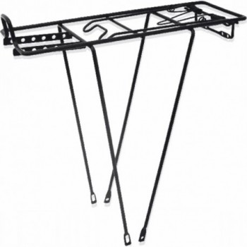 Adjustable Black Steel Rear Rack for 26/28 Inch City Bikes - 1