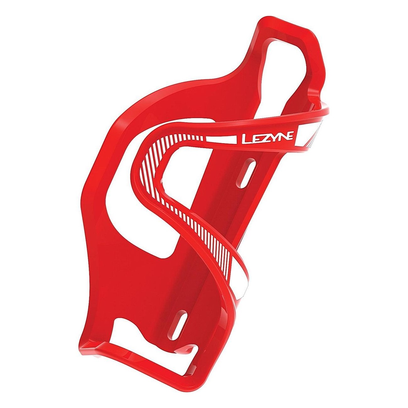 Portabotellas Lezyne Flow Cage E SL-L Rojo - Carga Lateral Izquierda - 1