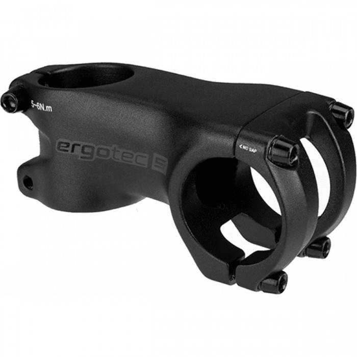 Attacco Manubrio HAKE 60mm in Alluminio Nero per Bici da Strada e Gravel, Diametro 31.8mm - 1 - Attacchi manubrio - 401653811543