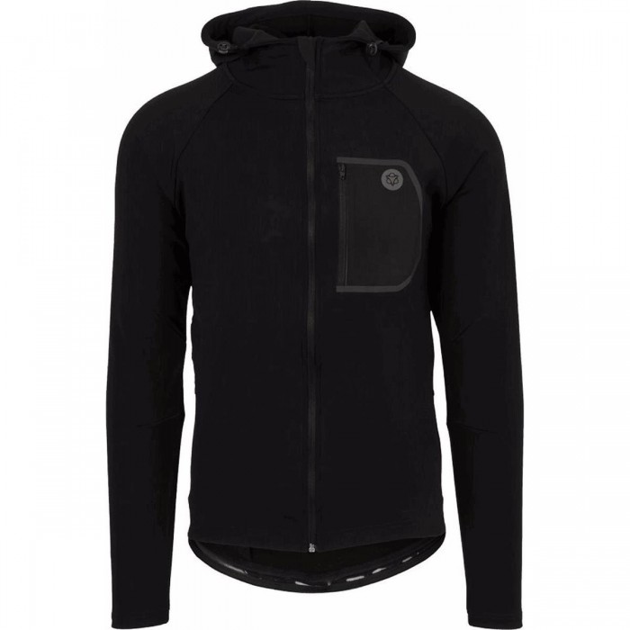 Men's Black DWR MTB Hoodie - Size L, Water-Resistant - 1