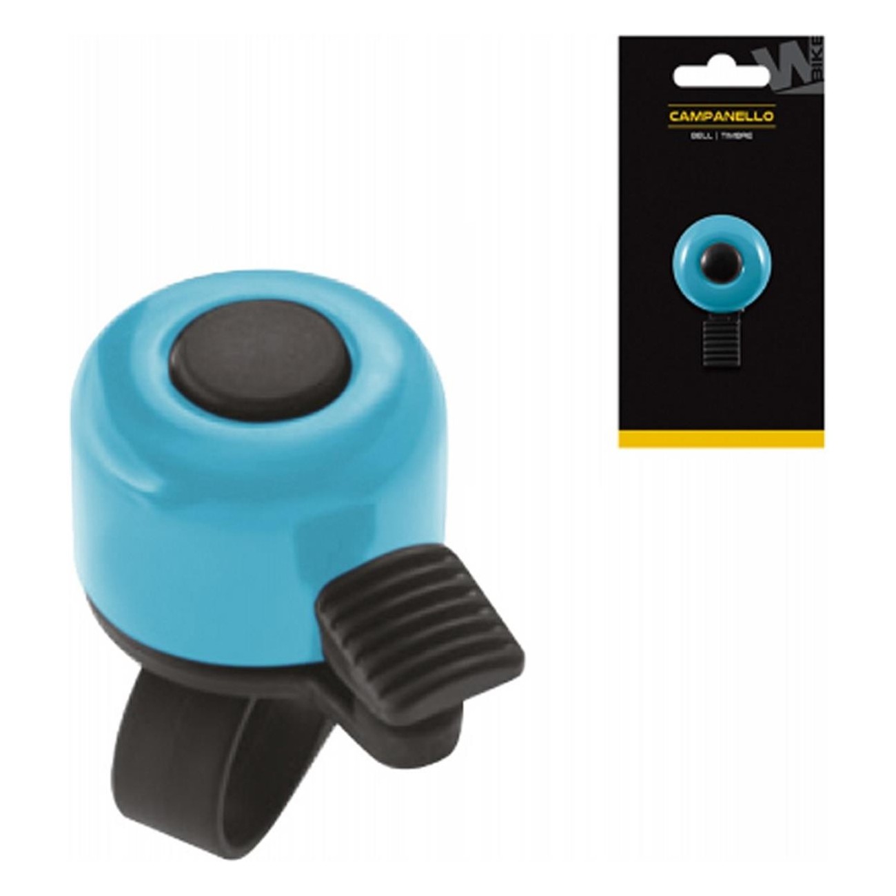 Cloche de vélo Din Din Bleue en Acier Ø34mm - Élégante et Résistante - 1