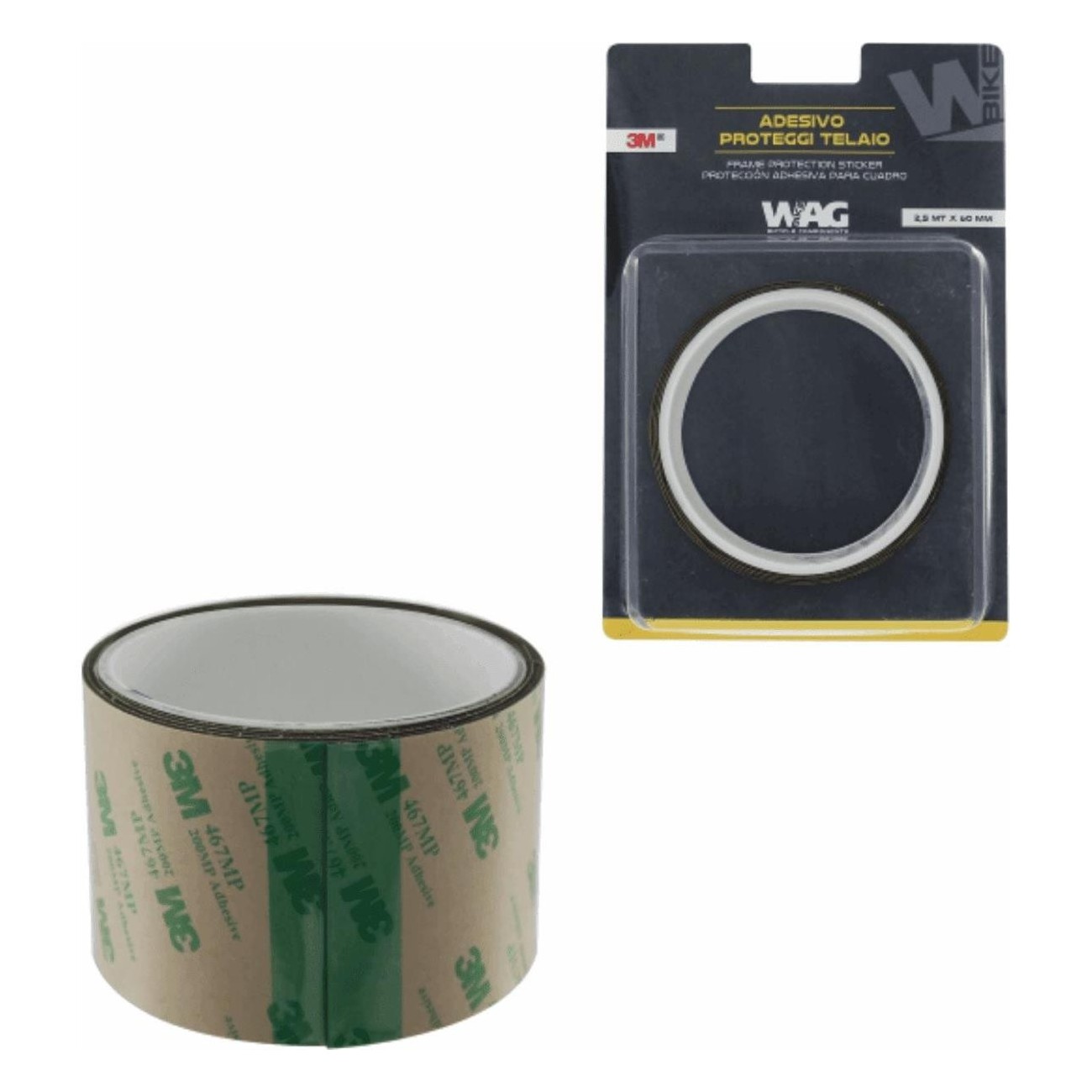 3m Frame Protection Roll - 2.5m x 60mm, UV and Weather Resistant - 1