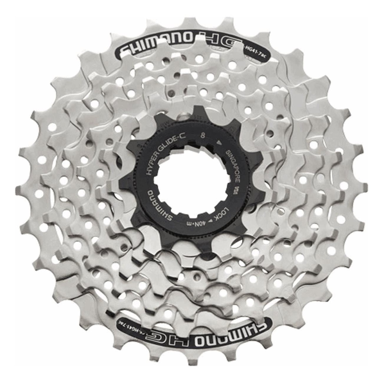 Shimano Acera HG41 8-Speed MTB Cassette 11-30T Silver - Smooth Shifting - 1