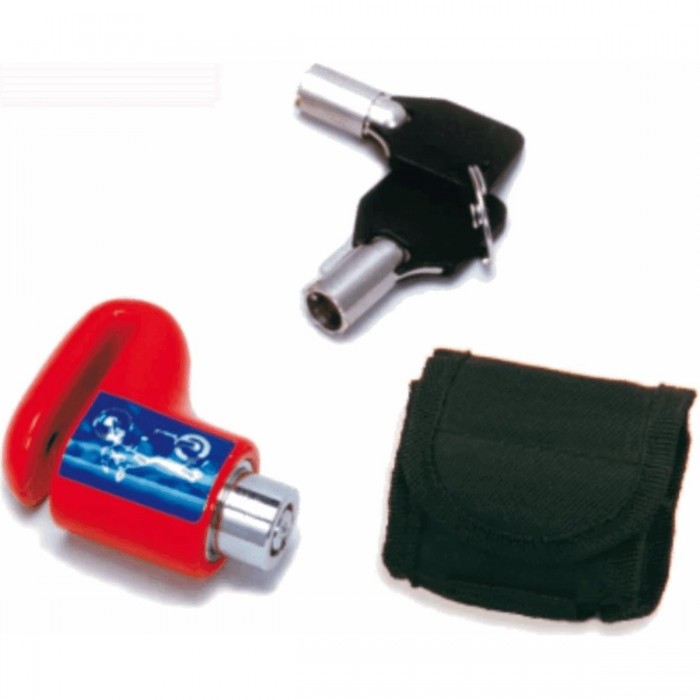 RMS 6mm Disc Lock with Automatic Closure and Carrying Pouch - 1