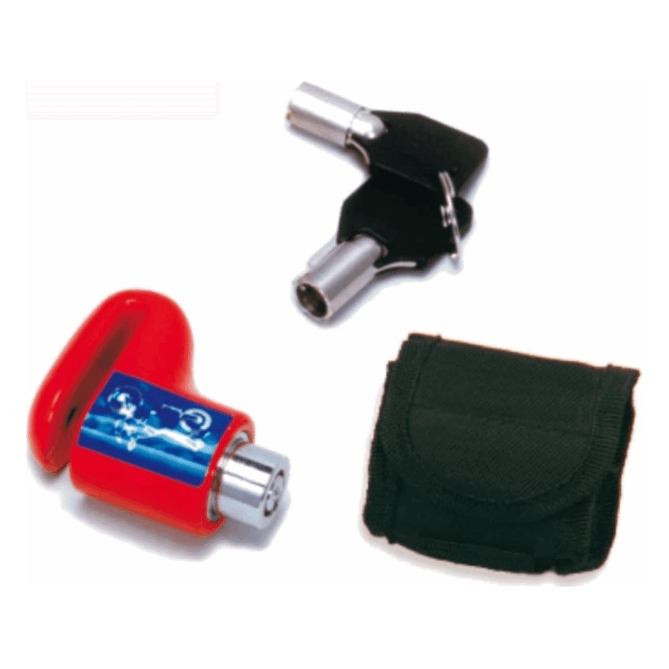 RMS 6mm Disc Lock with Automatic Closure and Carrying Pouch - 1