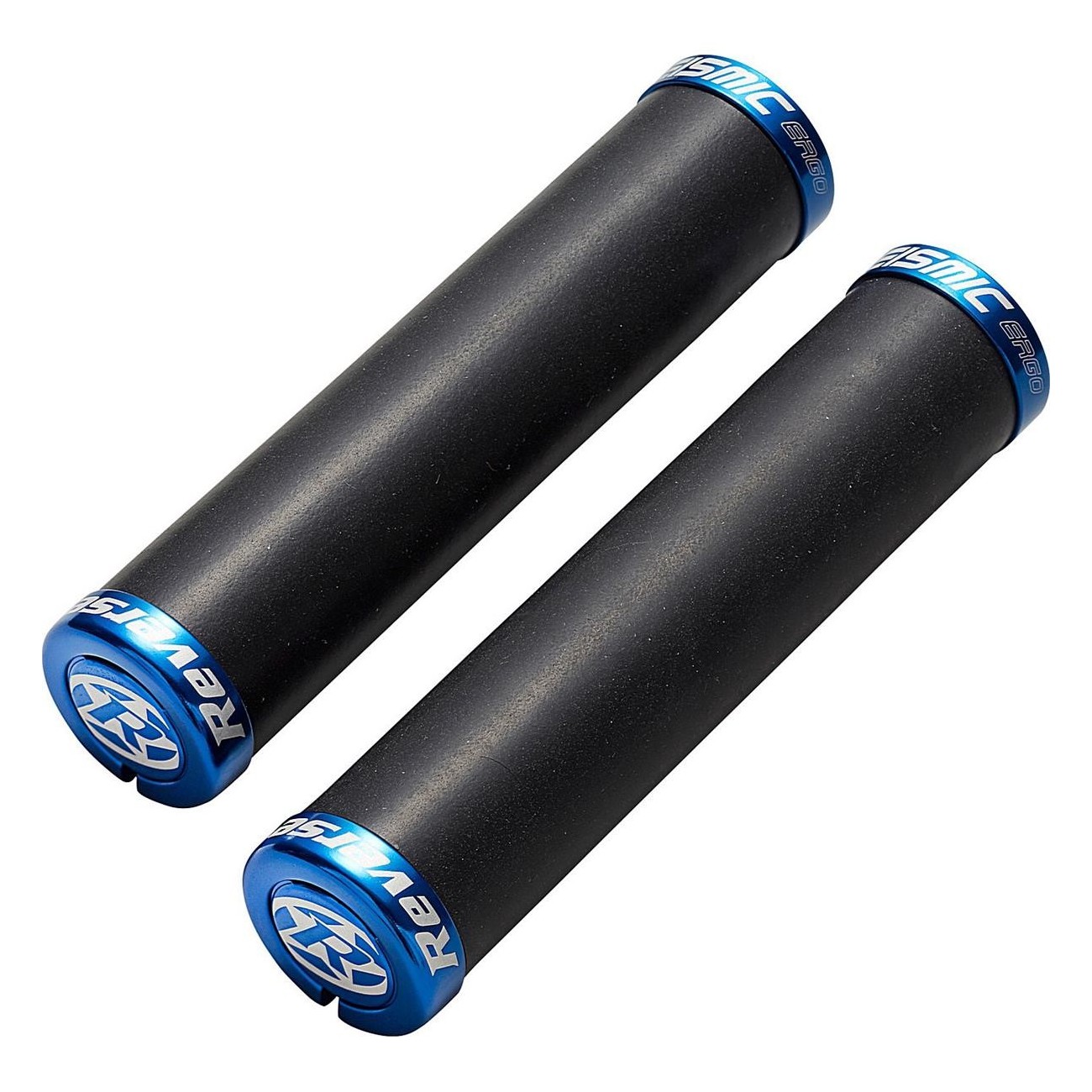 Empuñaduras Reverse Seismic Ergo Lock On Ø34mm x 145mm Negro-Azul para MTB - 1