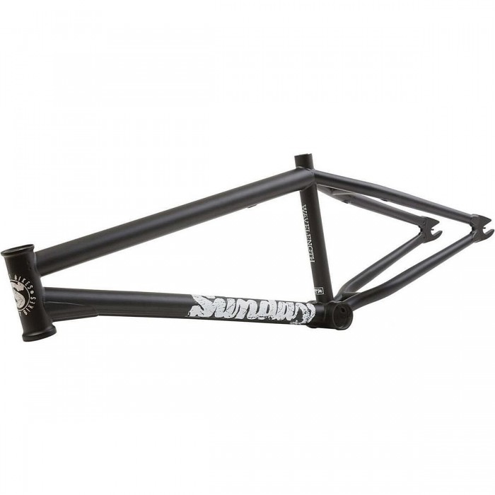 Sunday 20.75' Wave Frame Black Matte - 4130 CrMo BMX with Removable U Brake - 1