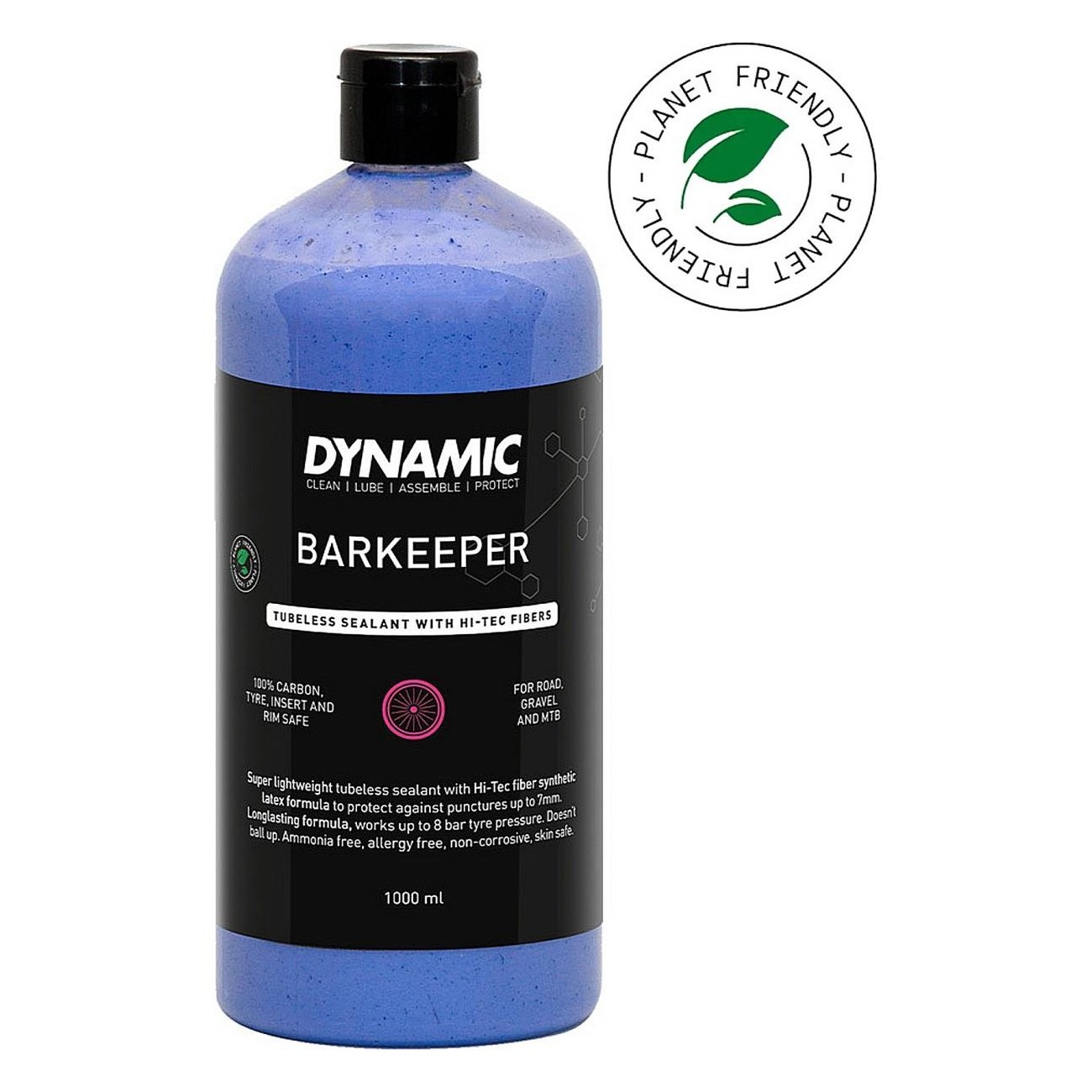 Bouteille Dynamic Bar Keeper 1 Litre - Scellant Tubeless Hi-Tec en Latex - 1