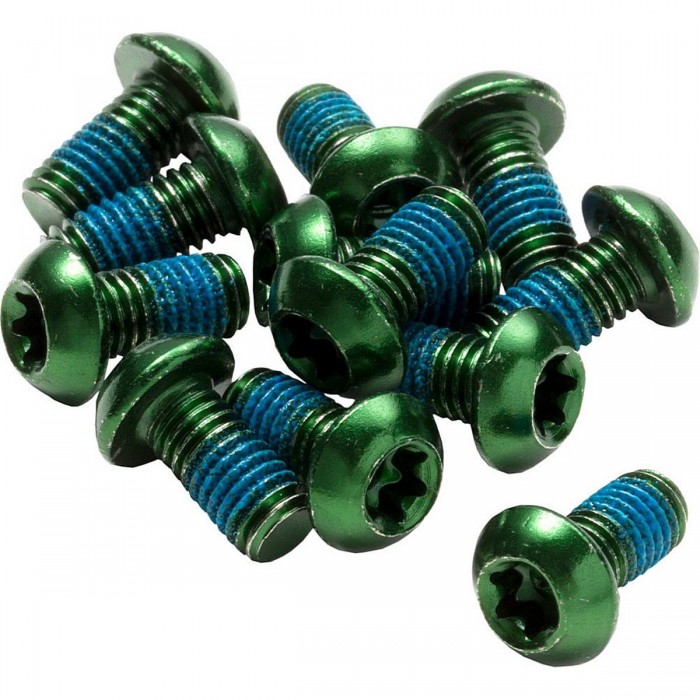 Set di Viti Torx T25 M5 x 10 mm per Disco Freno Retromarcia Verde - 12 Pezzi in Acciaio Alta Resistenza - 1 - Altro - 4717480166