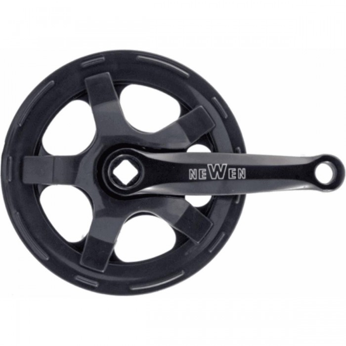 Guarnitura MTB 36D 127mm in Acciaio Nero con Paracatena - 1 - Guarnitura - 