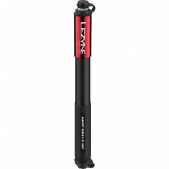 Lezyne Grip Drive HP Medium Red Hand Pump - Compact High Pressure - 1